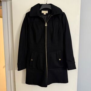 Michael Kors Black Wool Winter coat